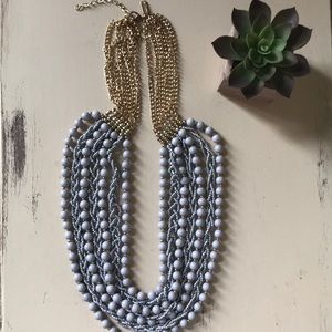 Gray Multi-strand Necklace